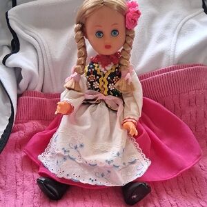 Charming Doll with Pink Dress and Braided Hair